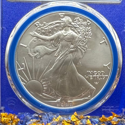 2022 $1 American Silver Eagle PCGS MS70 FDOI Thomas Cleveland Signed Blue Gasket and Blue Holder Mint (1 of 420)