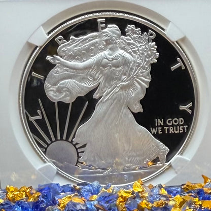 Proof 2018 (W) $1 American Silver Eagle NGC PF70UC First Day - FUN Show (1 of 433) Mint Condition