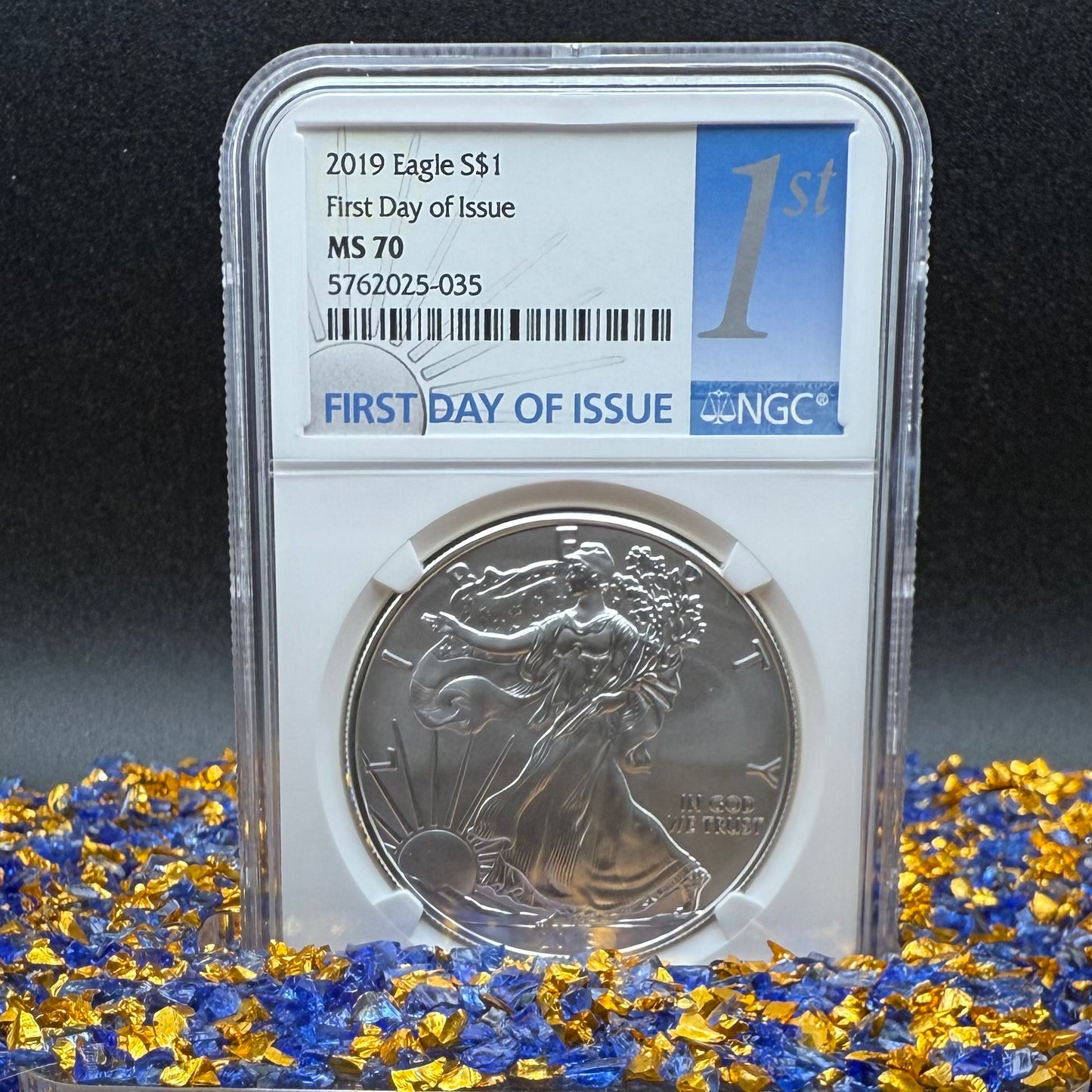 2019 $1 American Silver Eagle NGC MS70 FDOI Mint Condition