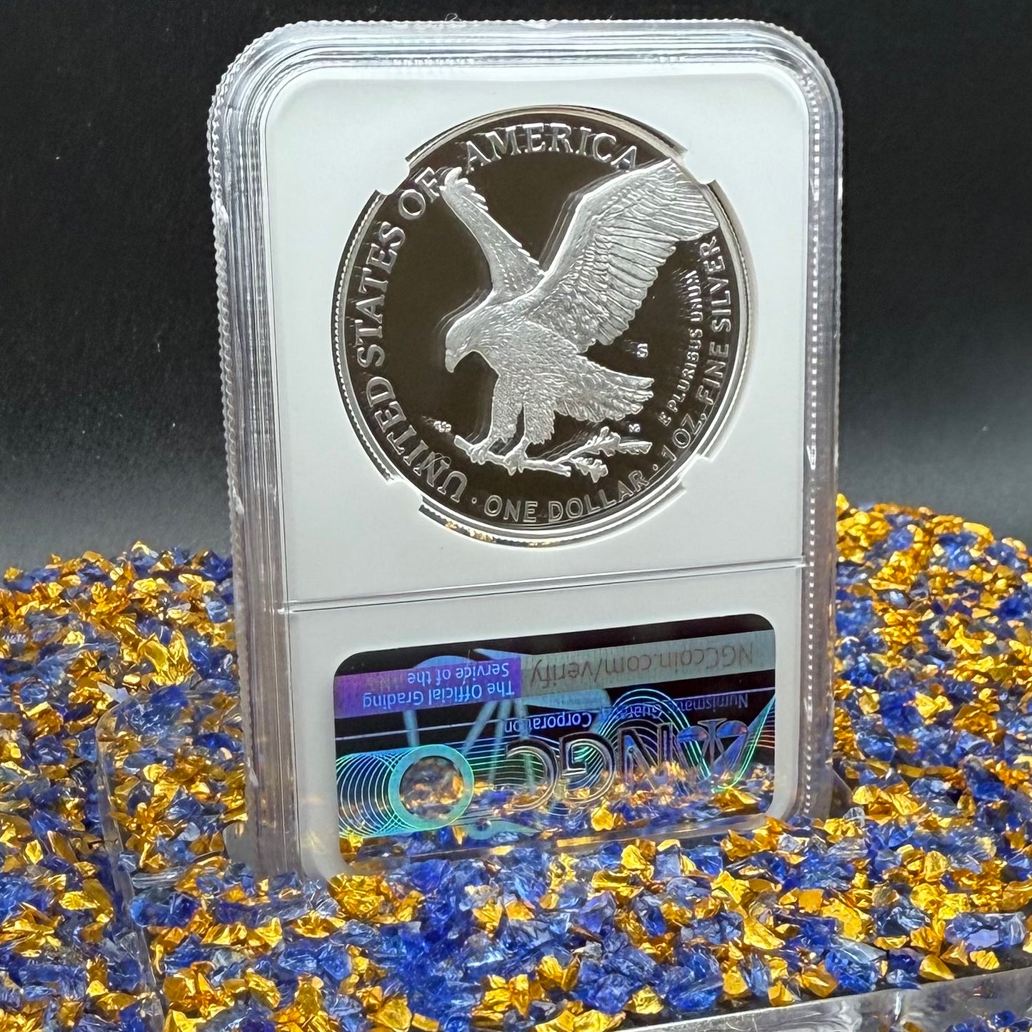 Proof 2022 (S) $1 American Silver Eagle NGC PF70UC Early Releases Modern Blue Label White Holder (1 of 1,869) Mint!