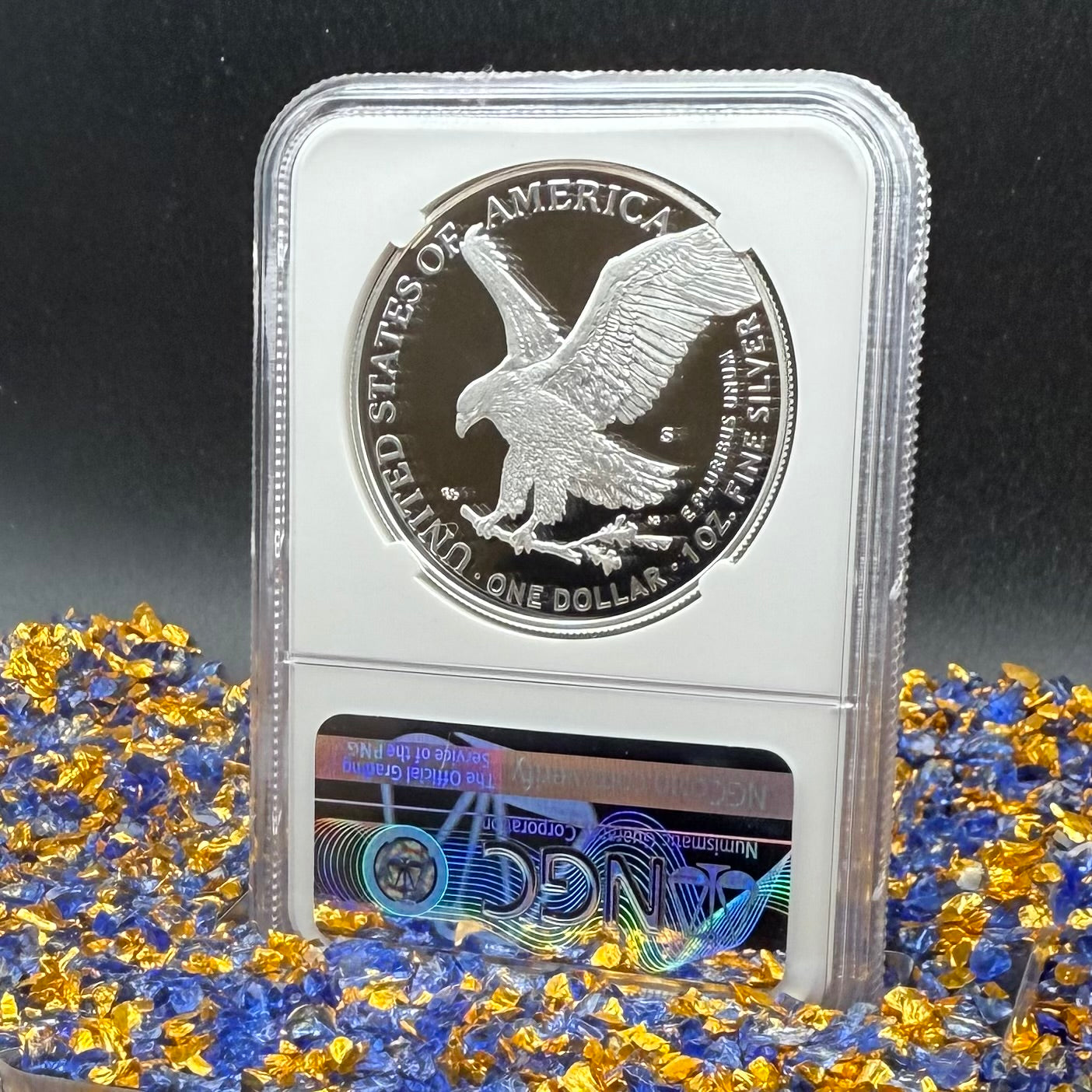 Proof 2022 (S) $1 American Silver Eagle NGC PF70UC Early Releases Modern Blue Label White Holder (1 of 1,869) Mint!