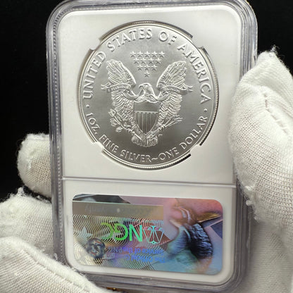 2017 W $1 American Silver Eagle NGC MS70 Early Releases West Point Gold Star Label Mint!