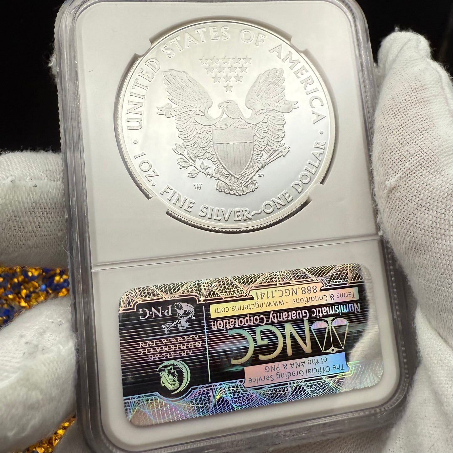 Proof 2011 (W) $1 American Silver Eagle NGC PF70UC Early Releases Class Blue Label White Holder (1 of 14,931)
