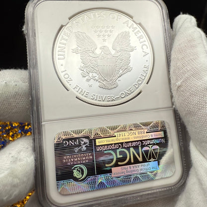 Proof 2011 (W) $1 American Silver Eagle NGC PF70UC Early Releases Class Blue Label White Holder (1 of 14,931)