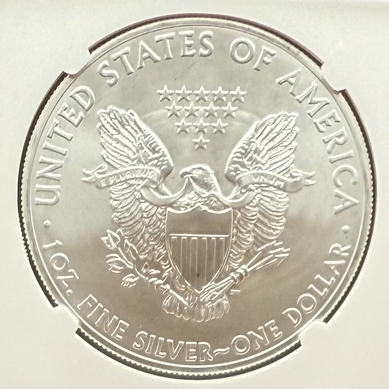2014 San Francisco $1 American Silver Eagle NGC MS70 First Releases Orange Label Mint Condition