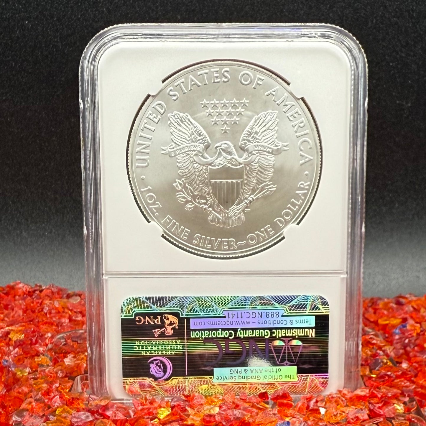 2014 San Francisco $1 American Silver Eagle NGC MS70 First Releases Orange Label Mint Condition