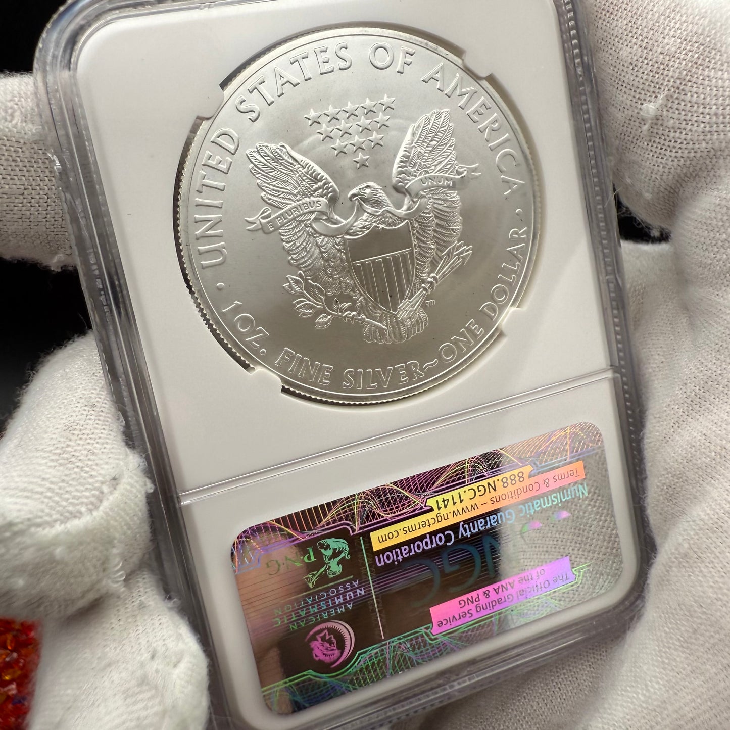 2014 San Francisco $1 American Silver Eagle NGC MS70 First Releases Orange Label Mint Condition