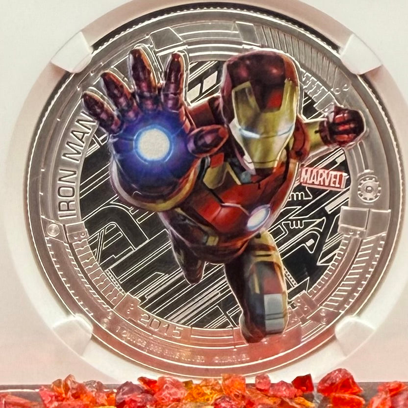 2015 Niue Silver Dollar $2 NGC Early Releases PF70UC Age of Ultron - Iron Man (1 of 220) Mint