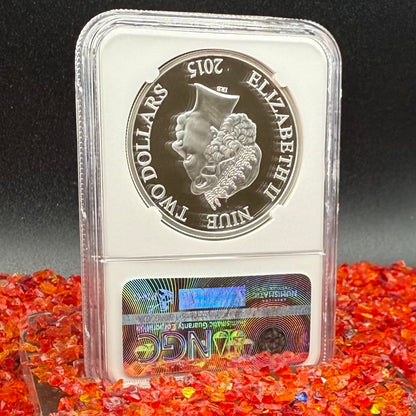 2015 Niue Silver Dollar $2 NGC Early Releases PF70UC Age of Ultron - Iron Man (1 of 220) Mint