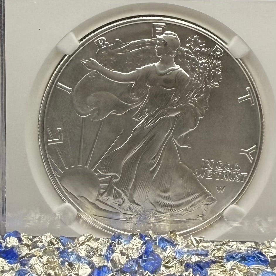 2021 $1 American Silver Eagle NGC MS70 T-2 Early Releases 35th Anniversary Mint Condition