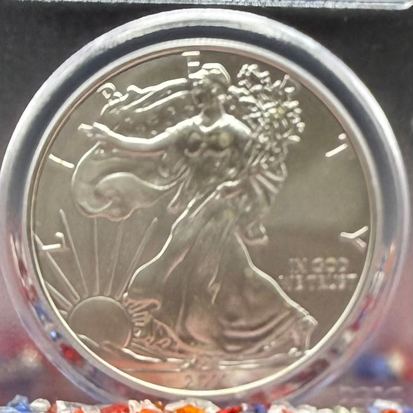 2011 San Francisco $1 American Silver Eagle PCGS MS70 American Flag Label