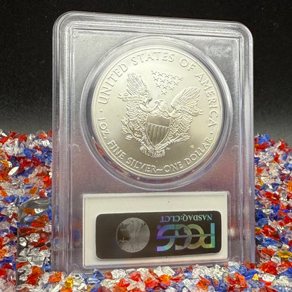 2011 San Francisco $1 American Silver Eagle PCGS MS70 American Flag Label