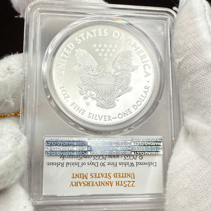 Proof 2017 (W) $1 American Silver Eagle PCGS PR70DCAM West Point 225th Anniversary (Rare 1 of 1000)