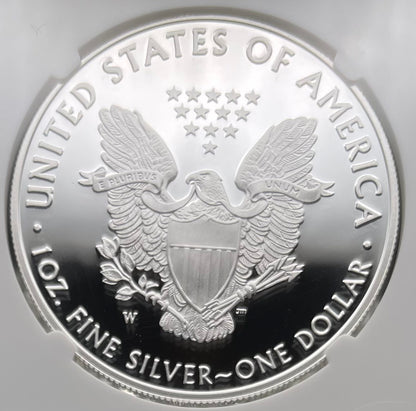 Proof 2021 (W) $1 American Silver Eagle NGC PF70 Type 1 Congratulations Set Modern Brown Label Mint Condition (Rare 1 of 984)