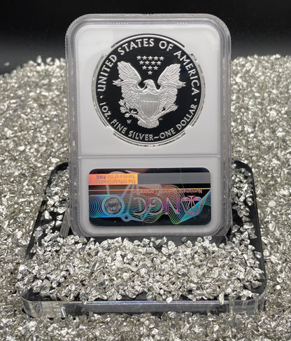 Proof 2021 (W) $1 American Silver Eagle NGC PF70 Type 1 Congratulations Set Modern Brown Label Mint Condition (Rare 1 of 984)