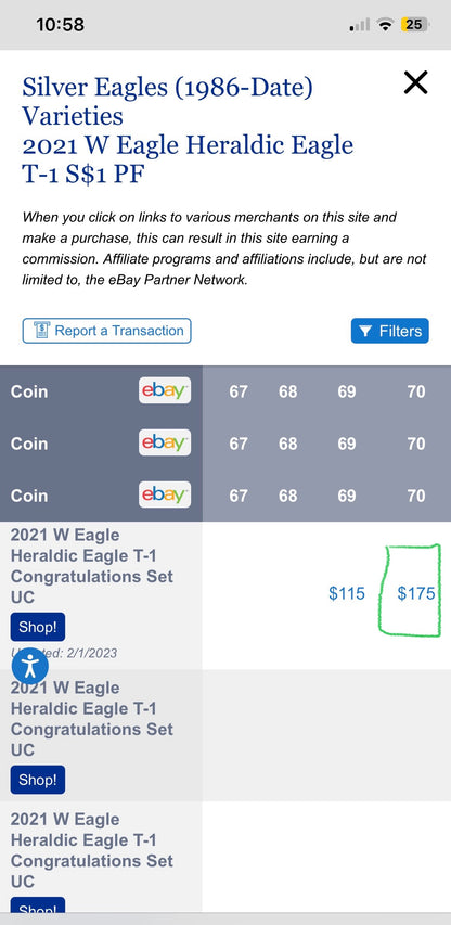 Proof 2021 (W) $1 American Silver Eagle NGC PF70 Type 1 Congratulations Set Modern Brown Label Mint Condition (Rare 1 of 984)