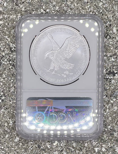 2021 (S) $1 American Silver Eagle NGC MS70 ER Emergency Issue Blue Label Mint Condition (Rare 1 of 2,201)