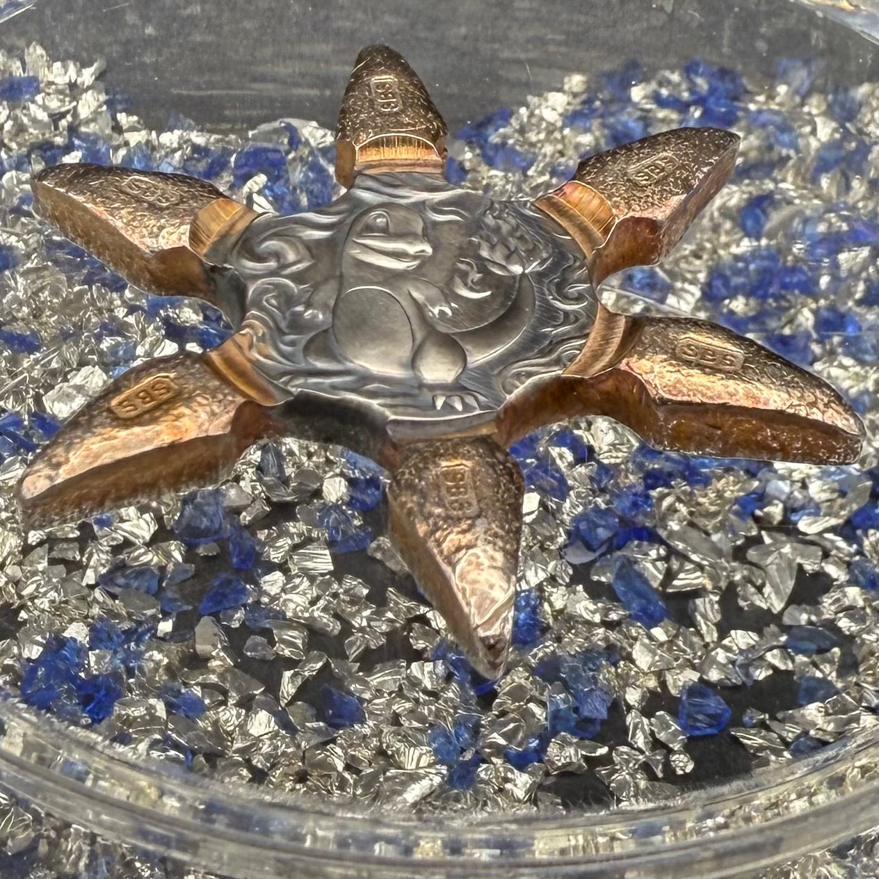 Pokémon 'Charmander Star' 1.1 oz .999 Fine Silver Star Hand Crafted by St Bee's in England, Shiny Finish, Includes Poké Ball & COA, Mint Condition, Limited Edition