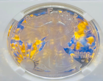 Proof 2023 (W) $1 American Silver Eagle NGC PF70 First Releases Congratulations Set West Point Star Gold Star Label Mint Condition (1 of 433)