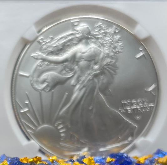 2023 (W) $1 American Silver Eagle NGC MS70 FR West Point Gold Star Label (Rare 1 of 1,510)