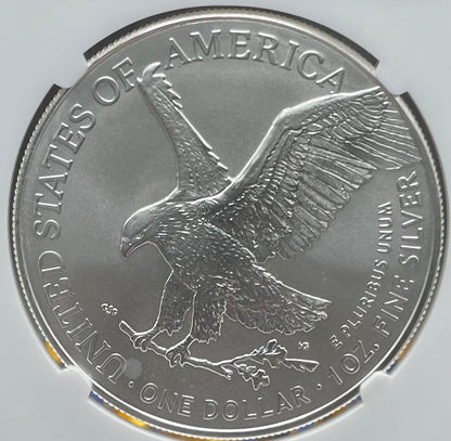 2023 (W) $1 American Silver Eagle NGC MS70 FR West Point Gold Star Label (Rare 1 of 1,510)