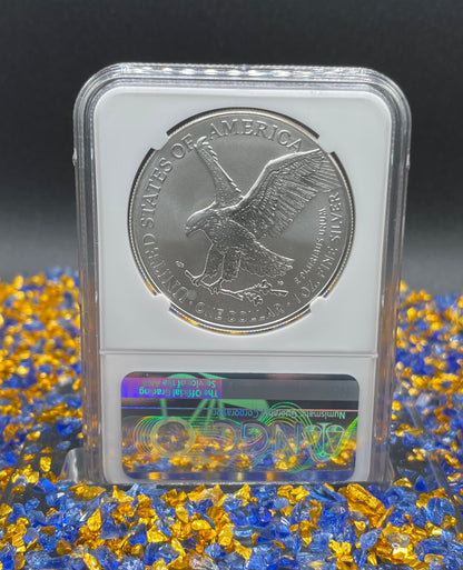 2023 (W) $1 American Silver Eagle NGC MS70 FR West Point Gold Star Label (Rare 1 of 1,510)