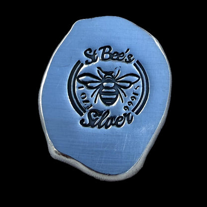 'Egyptian series Osiris' 1 oz .999 Pure Silver Nugget Hand Crafted by St Bee's in England, Satin Finish, Includes Wooden Box & COA, Mint Condition Limited Edition