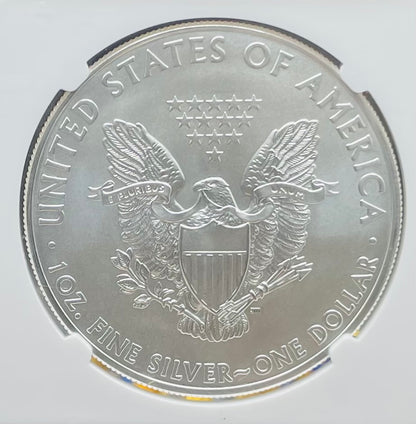 2014 (W) $1 American Silver Eagle NGC MS70 West Point Gold Star Label Mint Condition (Rare 1 of 18,292)