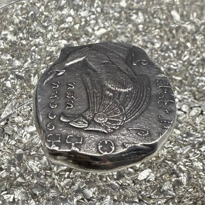 'Egyptian series Osiris' 1 oz .999 Pure Silver Nugget Hand Crafted by St Bee's in England, Satin Finish, Includes Wooden Box & COA, Mint Condition Limited Edition