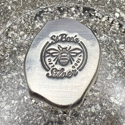 'Egyptian series Osiris' 1 oz .999 Pure Silver Nugget Hand Crafted by St Bee's in England, Satin Finish, Includes Wooden Box & COA, Mint Condition Limited Edition