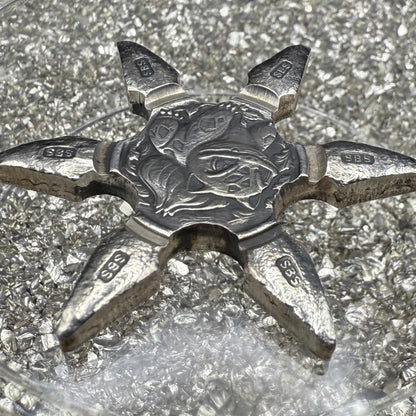 Pokémon 'Bulbasaur Star' 1.09 oz .999 Fine Silver Star Hand Crafted by St Bee's in England, Shiny Finish, Includes Poké Ball & COA, Mint Condition, Limited Edition
