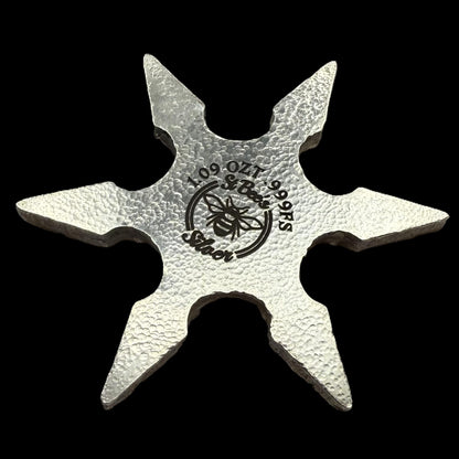 Pokémon 'Bulbasaur Star' 1.09 oz .999 Fine Silver Star Hand Crafted by St Bee's in England, Shiny Finish, Includes Poké Ball & COA, Mint Condition, Limited Edition