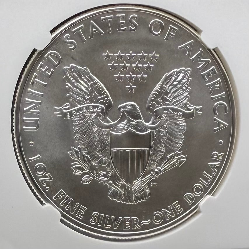 2014 W $1 American Silver Eagle NGC MS70 Early Releases Camouflage Label