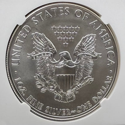 2014 W $1 American Silver Eagle NGC MS70 Early Releases Camouflage Label