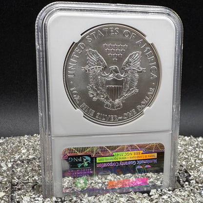2014 W $1 American Silver Eagle NGC MS70 Early Releases Camouflage Label