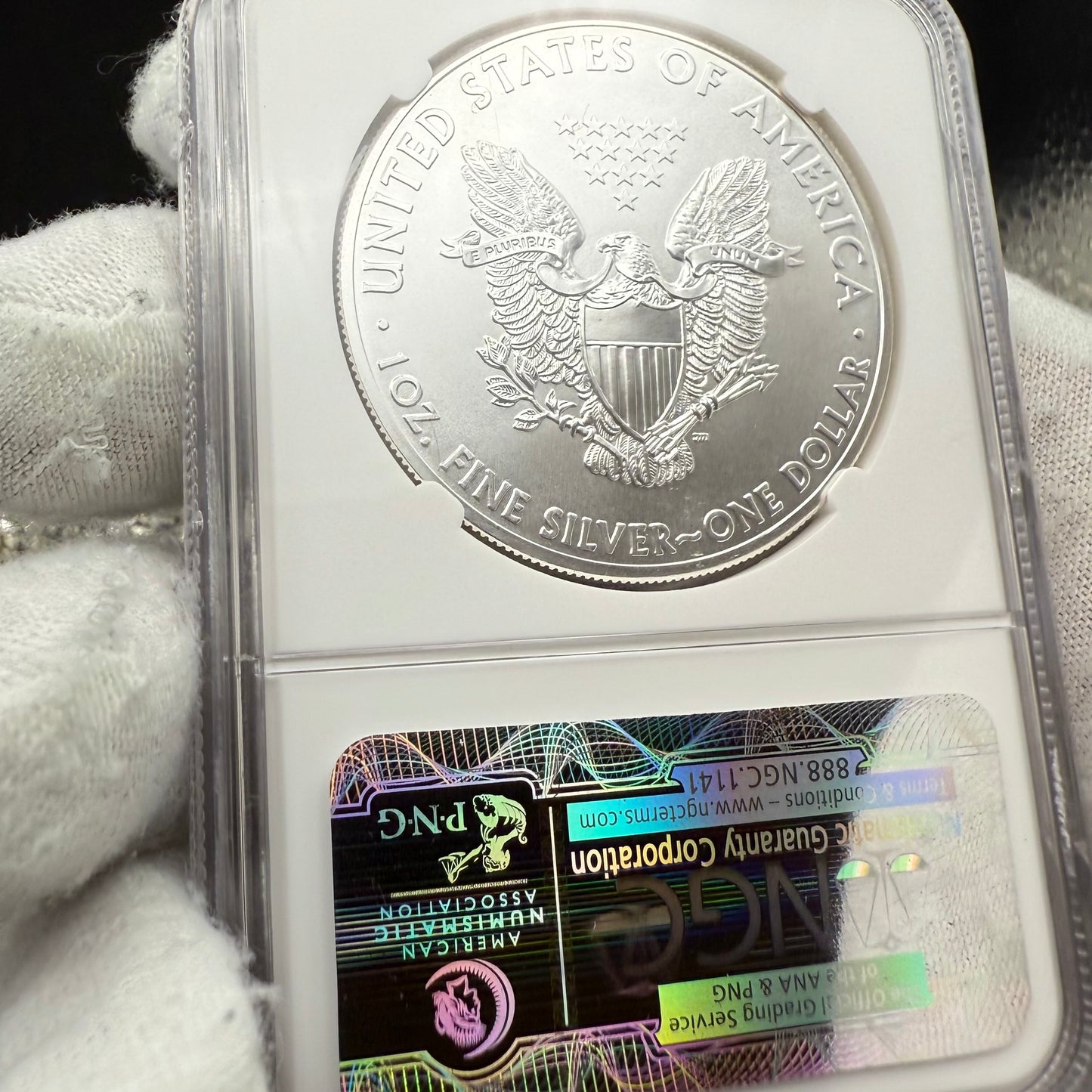 2014 W $1 American Silver Eagle NGC MS70 Early Releases Camouflage Label