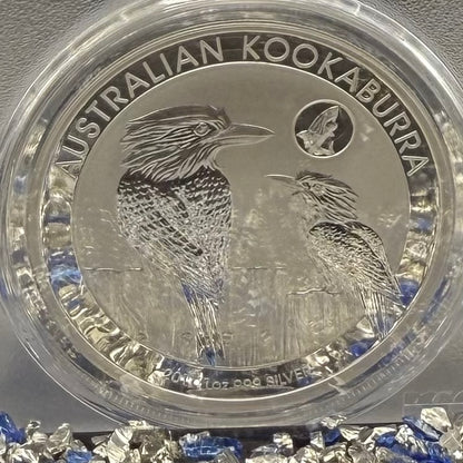 2017 P Silver $1 Australia Silver Dollar PCGS First Strike MS70 Australia Kookaburra - Shark Privy (1 of 358) Mint