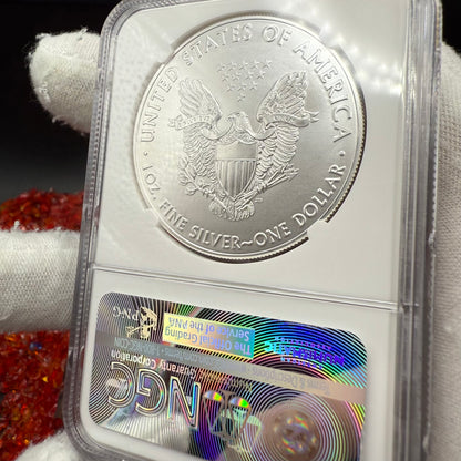 2017 $1 American Silver Eagle NGC MS70 Early Releases 225th Anniversary Mint Condition