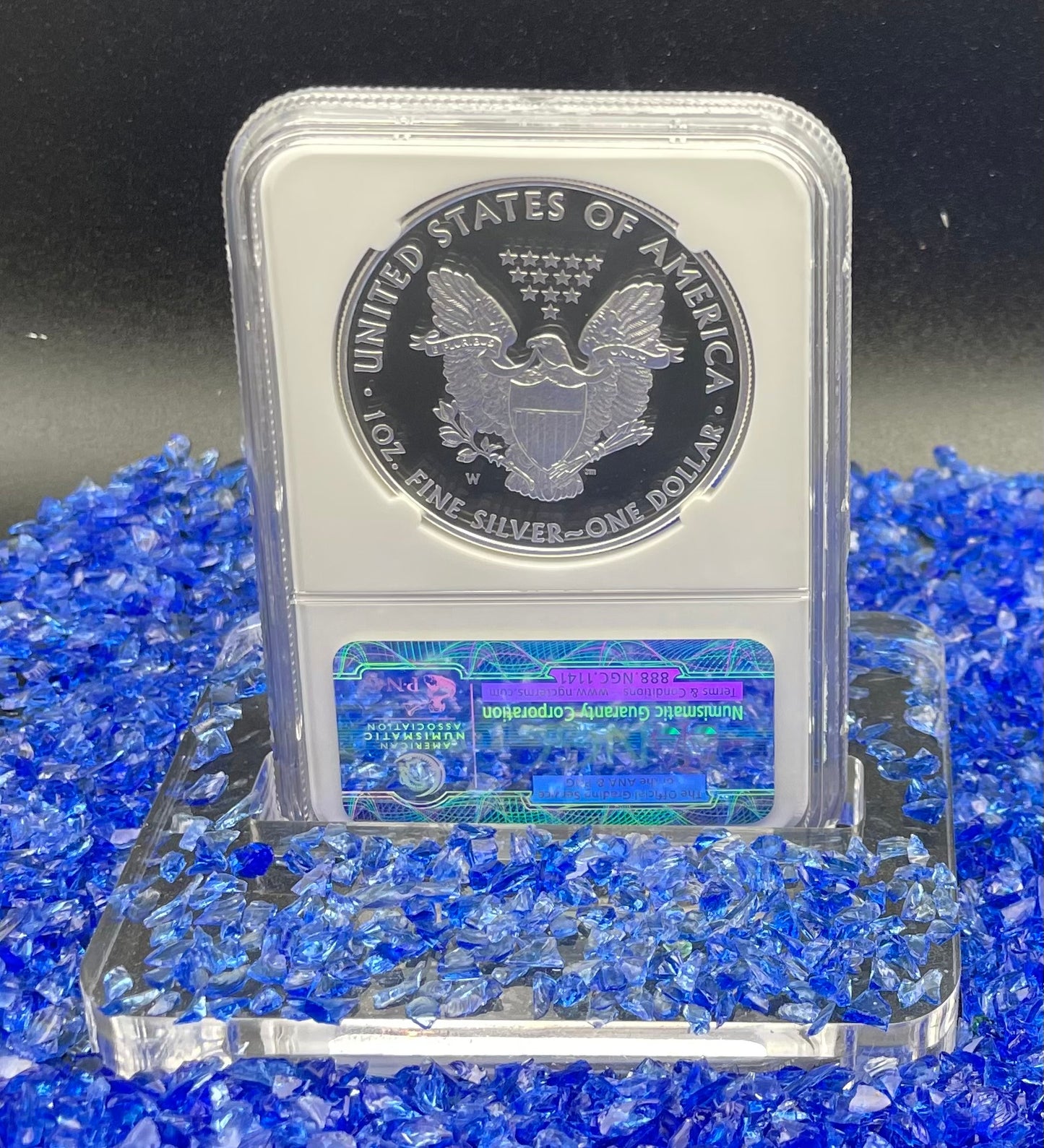 Proof 2011 (W) $1 American Silver Eagle NGC PF70 Brown Label 25th Anniversary ( 1 of 5,562)