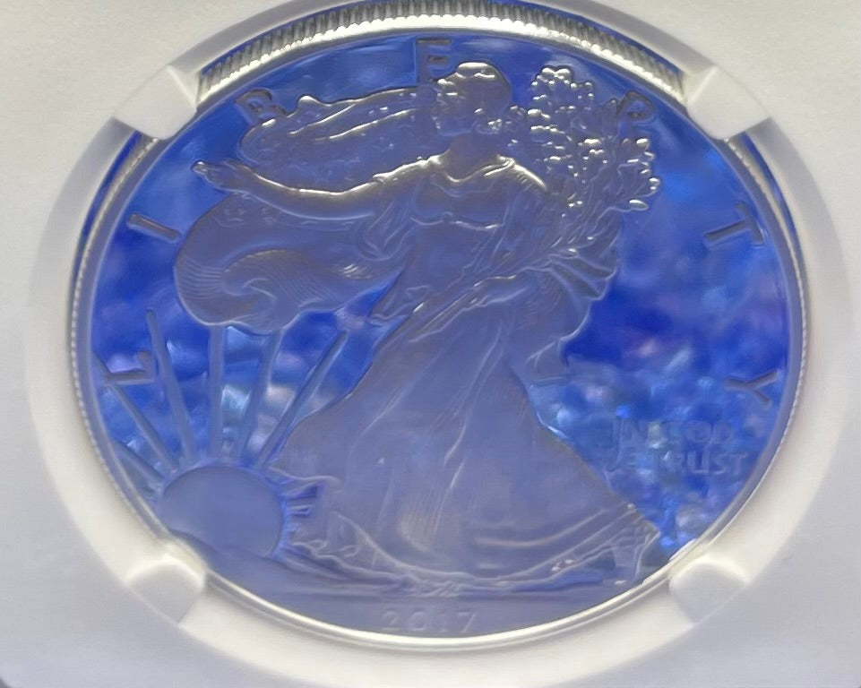 Proof 2017 (W) $1 American Silver Eagle NGC PF70 Modern Brown Label Mint Condition (1 of 4,190)