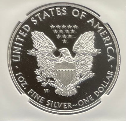 Proof 2017 (W) $1 American Silver Eagle NGC PF70 Modern Brown Label Mint Condition (1 of 4,190)