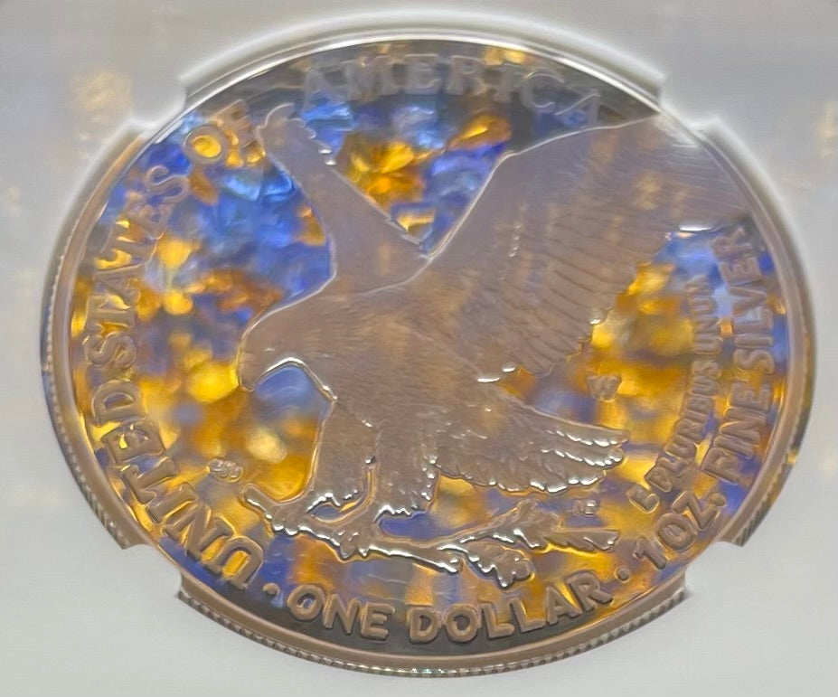 Proof 2023 (W) $1 American Silver Eagle NGC PF70 First Releases Congratulations Set Eagle Mountain Label Mint Condition (1 of 433)