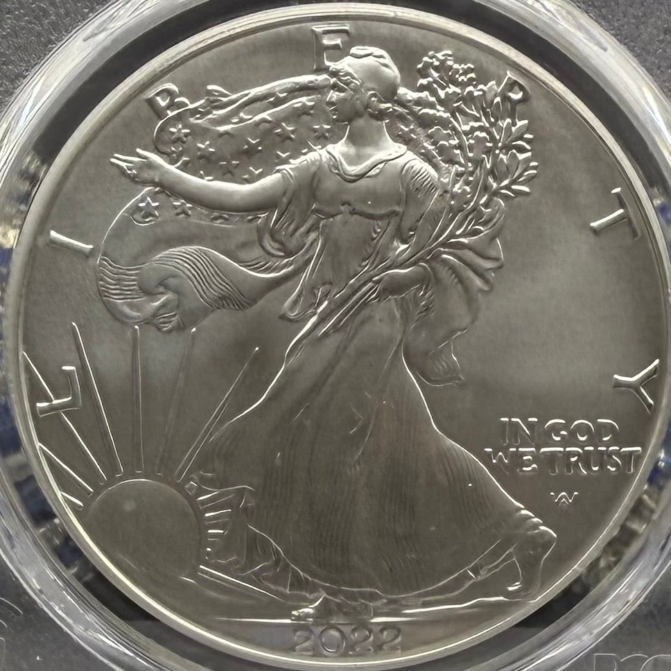 2022 $1 American Silver Eagle PCGS MS70 FDOI Leonard Buckley Signed Rare 1 of 200 Mint