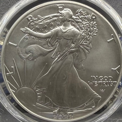 2022 $1 American Silver Eagle PCGS MS70 FDOI Leonard Buckley Signed Rare 1 of 200 Mint