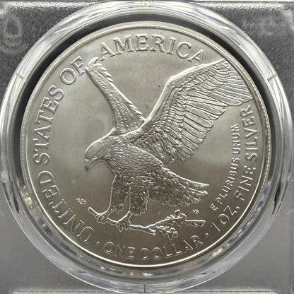 2022 $1 American Silver Eagle PCGS MS70 FDOI Leonard Buckley Signed Rare 1 of 200 Mint