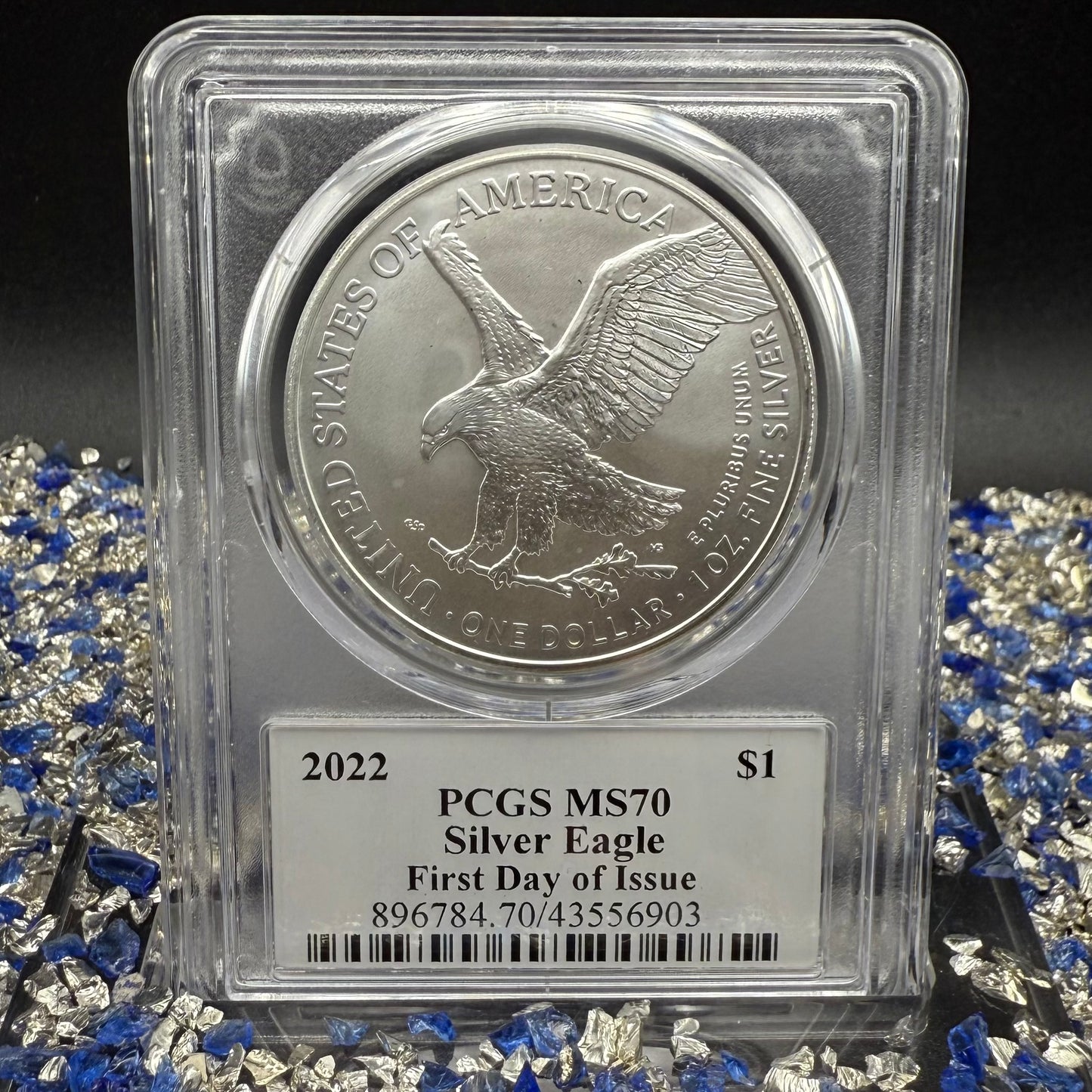 2022 $1 American Silver Eagle PCGS MS70 FDOI Leonard Buckley Signed Rare 1 of 200 Mint