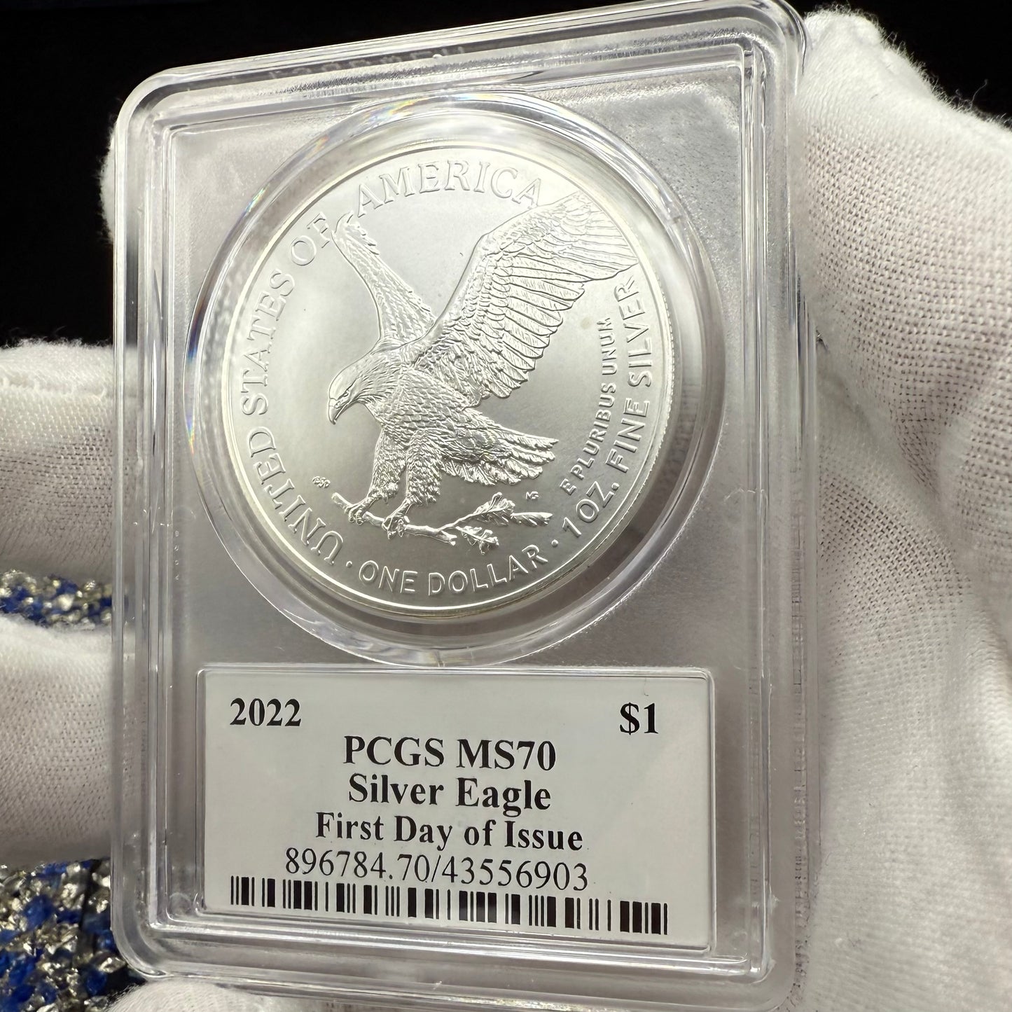 2022 $1 American Silver Eagle PCGS MS70 FDOI Leonard Buckley Signed Rare 1 of 200 Mint