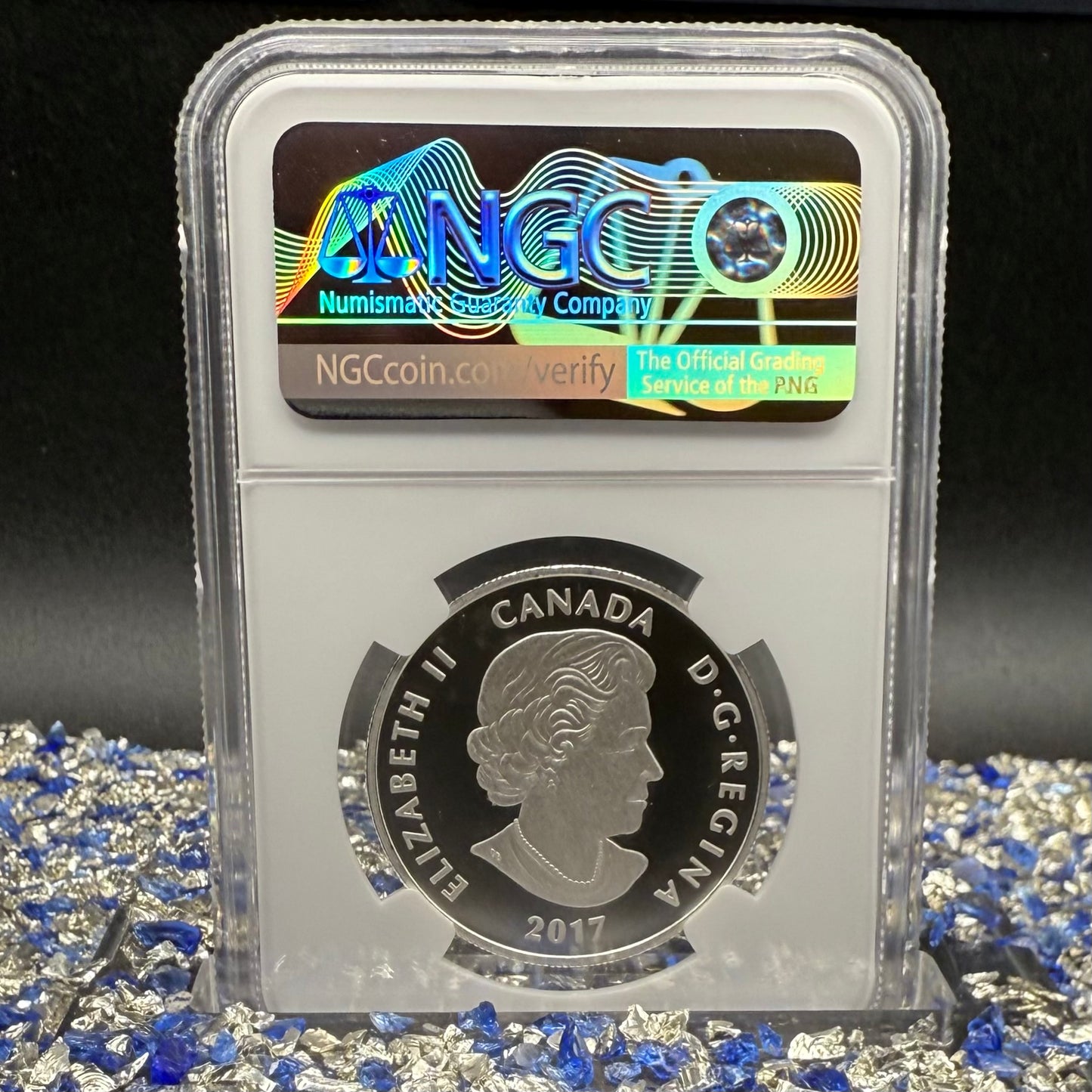 2017 $10 Canada Silver Dollar NGC PF70UC Colorized Matte Vancouver Canucks NHL Hockey Team (1 of 2) Mint!