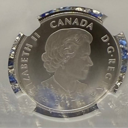 2017 $10 Canada Silver Dollar NGC PF70UC Colorized Matte Vancouver Canucks NHL Hockey Team (1 of 2) Mint!