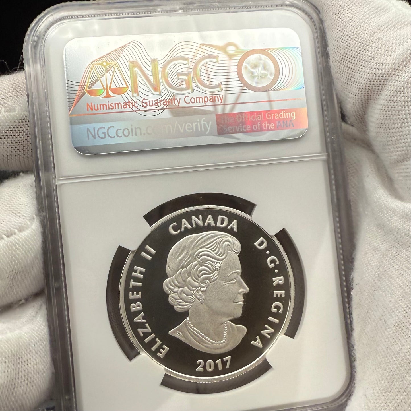 2017 $10 Canada Silver Dollar NGC PF70UC Colorized Matte Vancouver Canucks NHL Hockey Team (1 of 2) Mint!